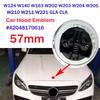 BNXP8 1pcs-ZZ- 57mm Car Hood Emblem Badge Bonnet Emblem For Mercedes Benz AMG W124 W140 W163 W202 W203 W204 W210 W211 W205 A2048170616