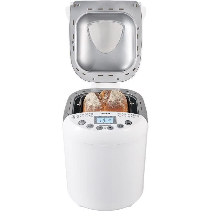 Macchina per il Pane - MEDION - 50073723 - 550 W - 19 programmi - Oblò - Bianco