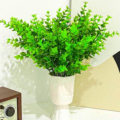 Fake Plant Vivid Anti-fading Easy Care Artificial Simulation Eucalyptus Leaf Festival Decoration for Indoor