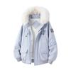 Men's Fur Collar Velvet Jackets, Men's Cotton Coats, Men's Loose Hooded Tops