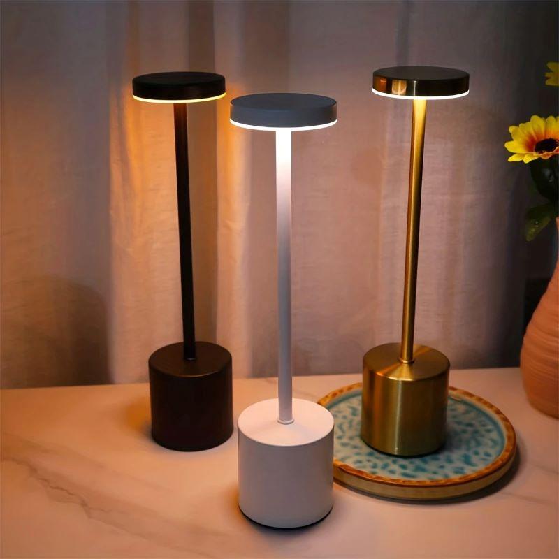 Office Decorative Lamp with Metal Brushed Texture USB Convenient Desk Lamp Suitable for Bedrooms Dining Rooms Living Rooms