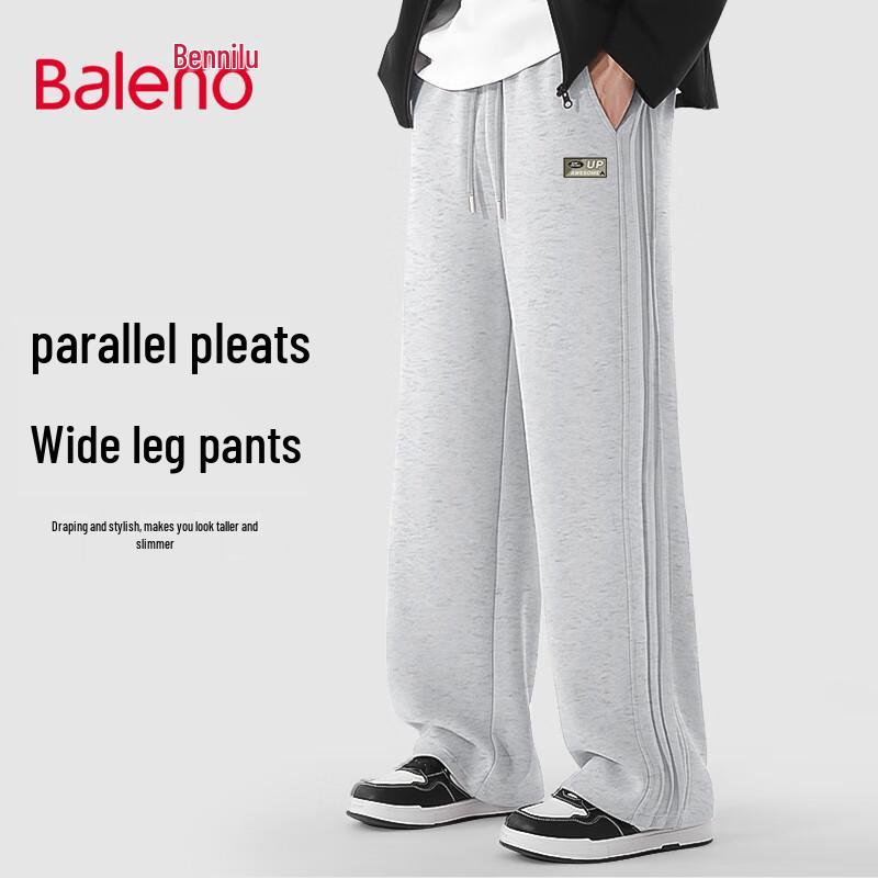 

Baleno Men s Loose Fit Wide-Leg Casual Sweatpants 3XL