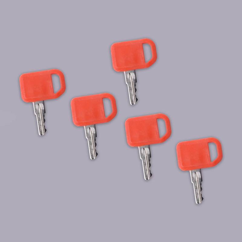 5Pcs 21P Ignition Key Fit for John Deere Grader Dozer Skidsteer Loader Tractor Excavator CT315 319D CT322 323D 329D CT332 333D MULTI