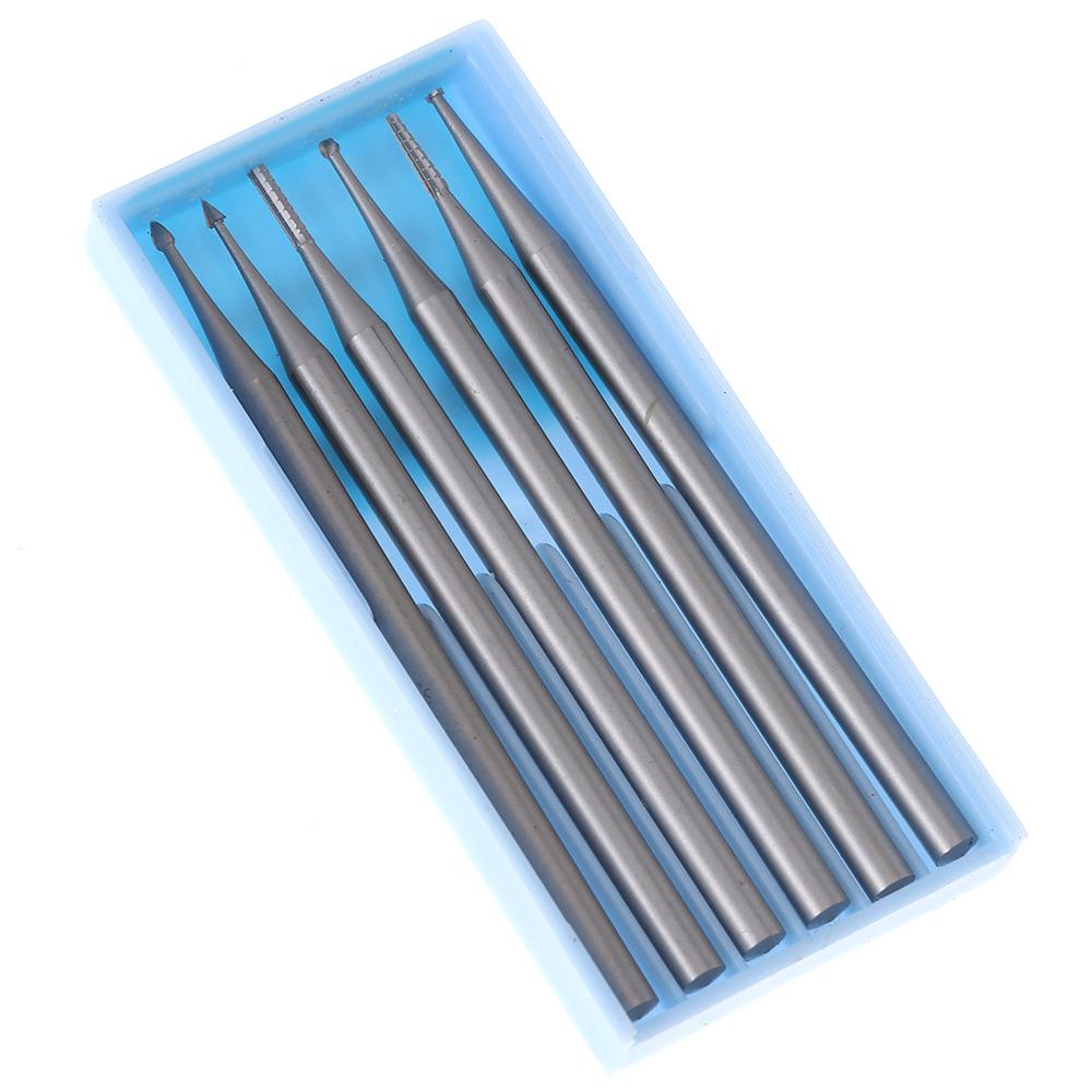 6 KS Wolframová ocel Karbidové gravírovací vrtáky 1MM Bruska Vrták Šperky Vrták