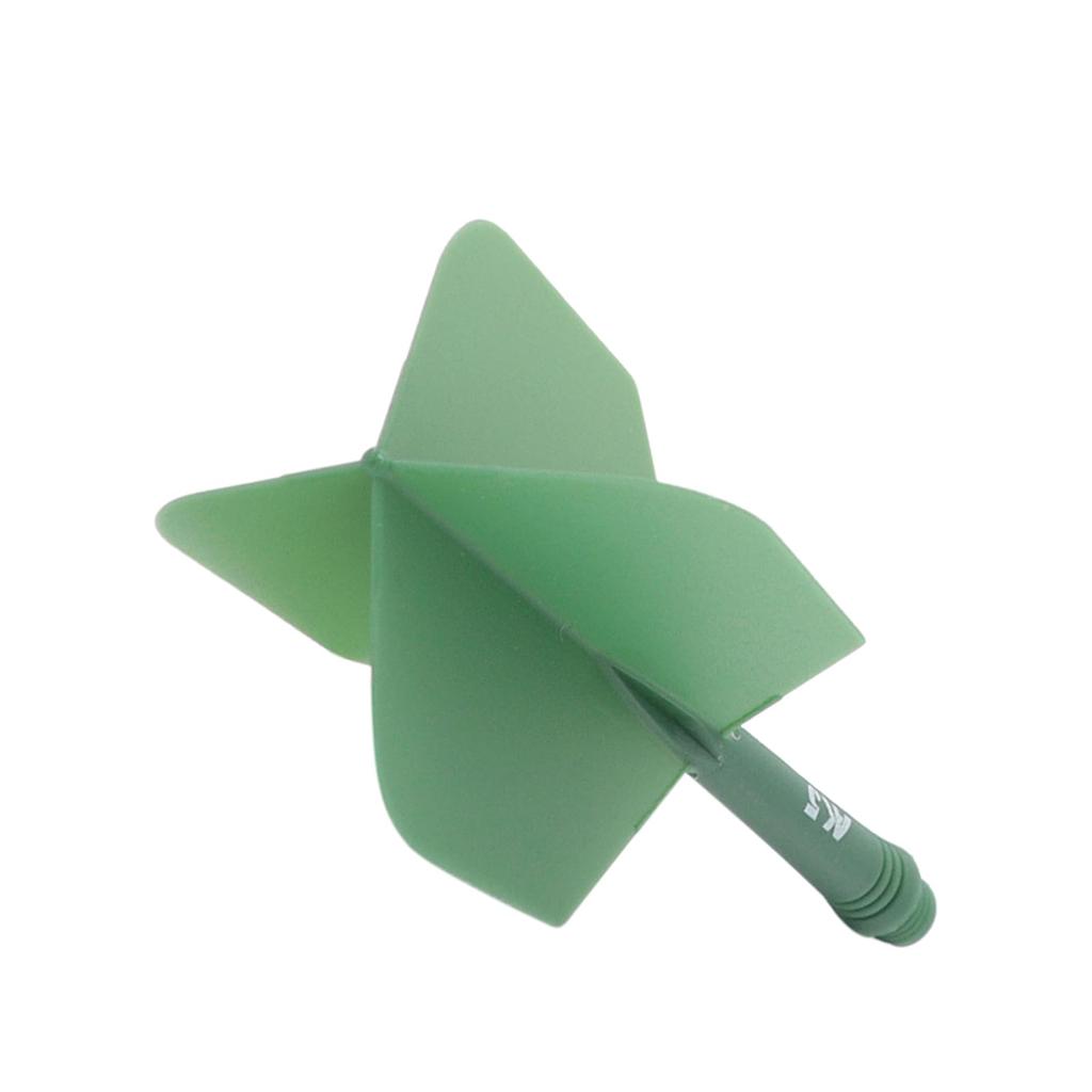 CUESOUL Integrated Shaft And Flight ROST Series Big Wing Shape Medium Size 6 Pieces Dark Green 2-CSAK-53YS