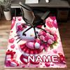 Custom HelloKitty Mat Personalized Name, Polyester Washable Indoor Entryway Rug, Gift for Christmas, Easter, Thanksgiving Day