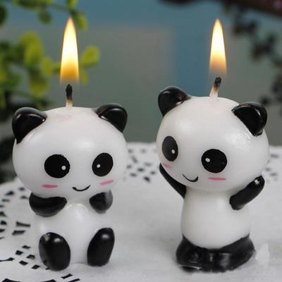 1ks Roztomilé vtipné dortové svíčky Dětské narozeninové svíčky Panda Dekorace na narozeninovou párty