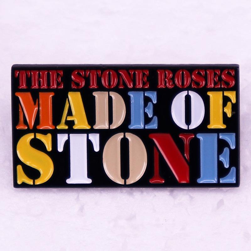 Rock Band Rose Brooch: Music Badge Accessory