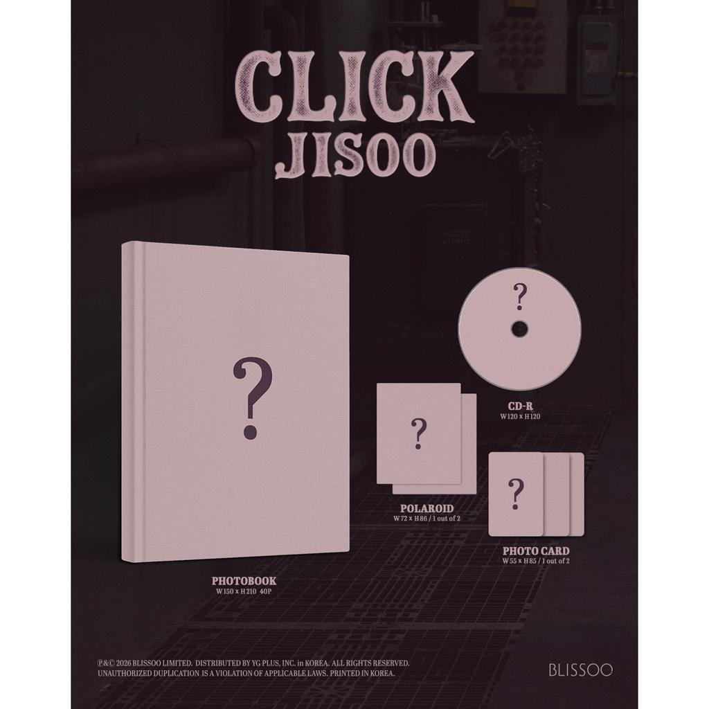 JISOO CLICK FOTOBEKER Ver. Officiële K-POP CD
