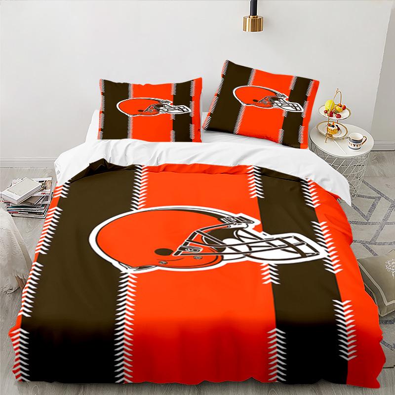 Cincinnati Browns Legacy Bedding Set 3pcs, High Quality Bedding Set Including 1pc Duvet Cover And 2pcs Pillowcases for Bedroom, Dormitory Gift