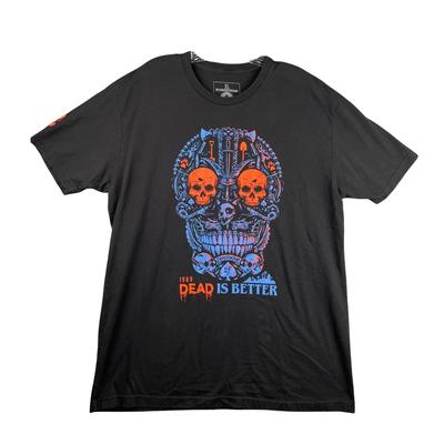 Skull T-Shirt Graphic Print Horror Movie T- Shirt Mens XL