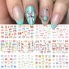 Nail Art Stickers, Cartoon Cute Childlike Colorful Streamer Bow Watermark Nail Stickers