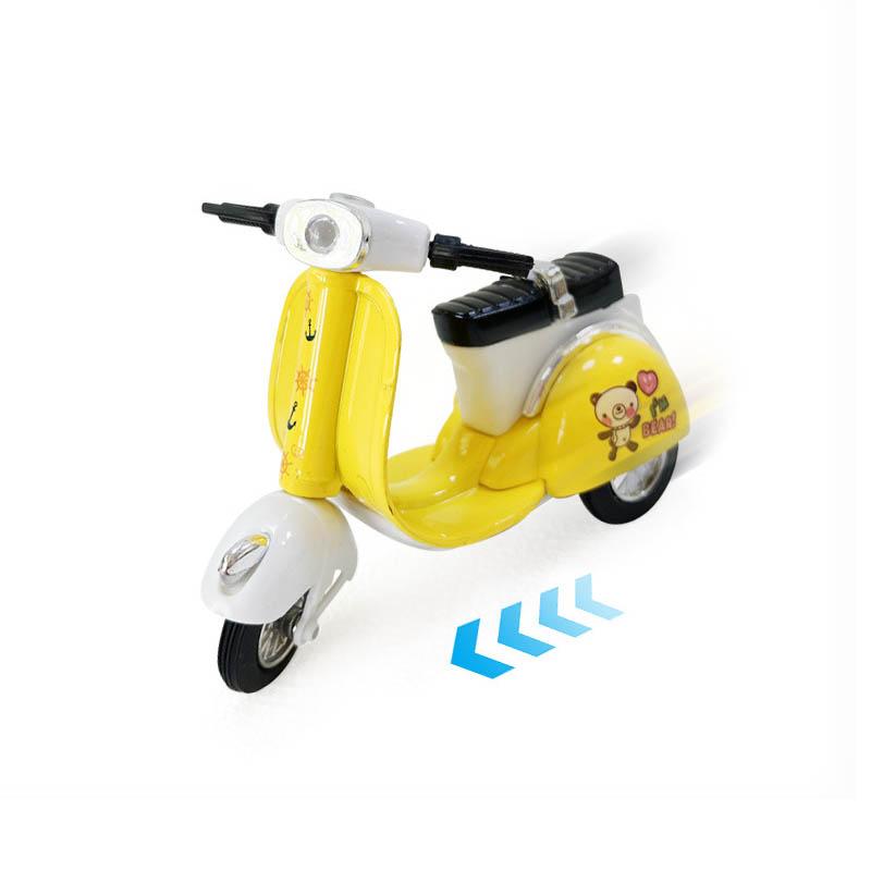 Simulation Inertia Forward ABS Cute Motocycle Toys Multi-colour Cartoon Gliding Motocycle Children Pull Back Car Toy