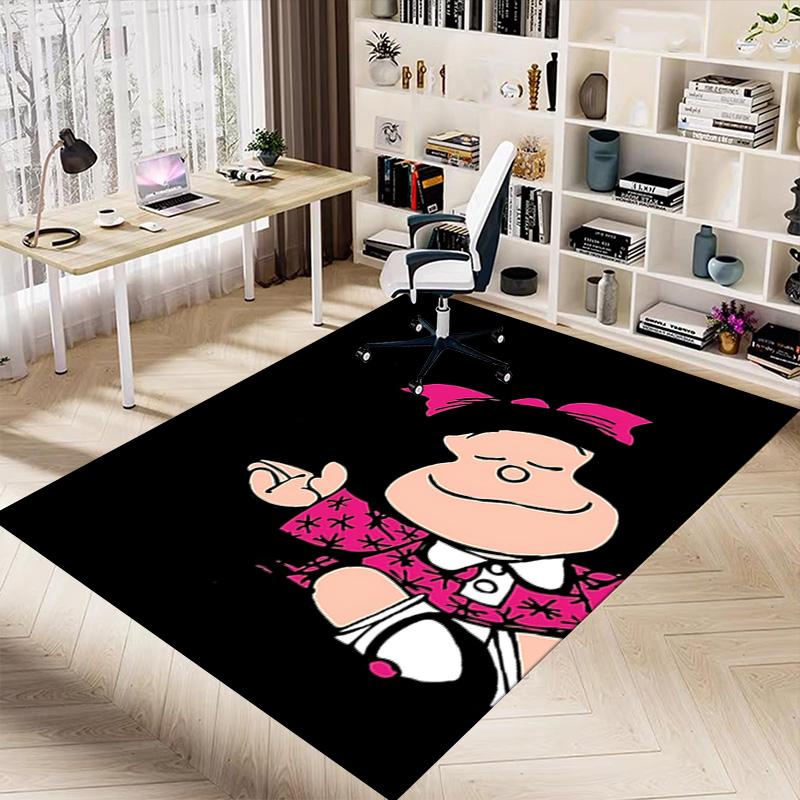 1pc Mafaldas Adventures Comics Carpet for Playroom Bedroom Living Room Sofa Home Decor,kids Game Area Rug Non-slip Floor Mat Y73031