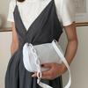 Moda Feminina Lona Bolsas de Mão Pequenas Simples Diário Cor Sólida Corrente Bolsas de Ombro Axilar Feminina