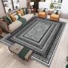 Modern Greek Key Marble Area Rug Non-Slip Washable Soft Stain Resistant Floor Carpet for Living Room Bedroom Decor