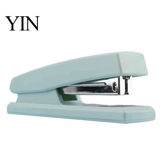Heavy Duty Handheld Stapler Mini Stapler, with Ergonomic Curved Design, Morandi Color Minimalist Office for School Home And Use Desktop Gadget