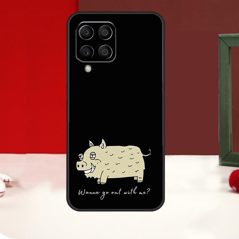 Cute Wild Boar Funny Cartoon Case For Samsung Galaxy M14 M34 M54 M13 M53 M56 M52 M32 M16 M11 M21 M31 M35 M12 M15 M36 M55