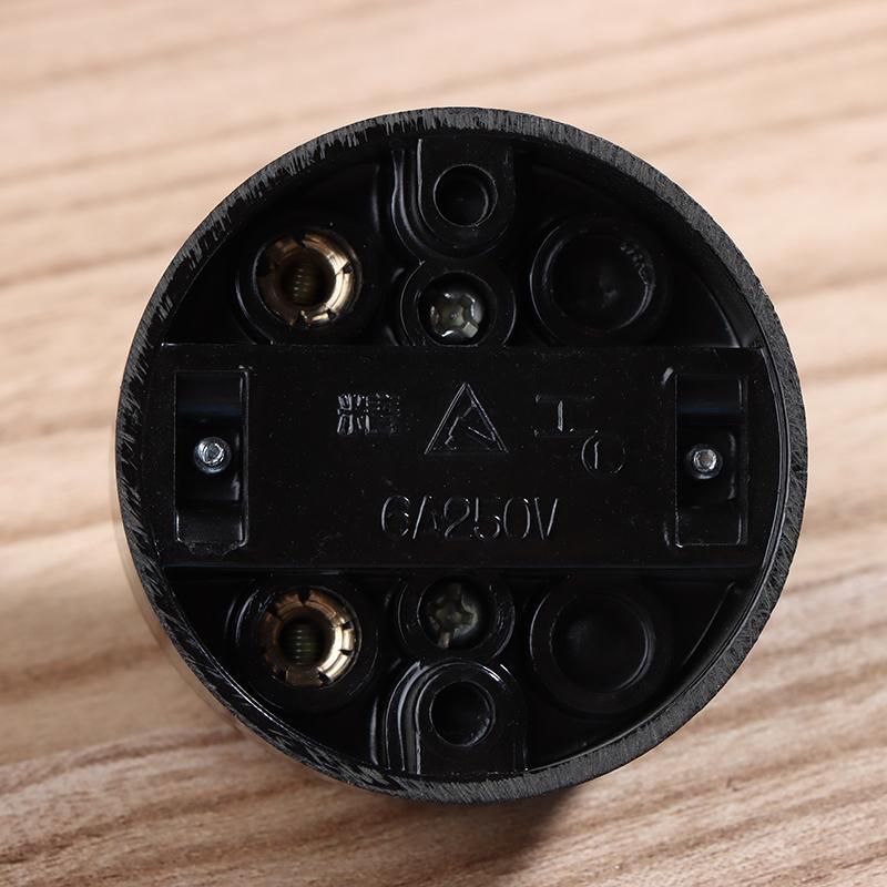 Toggle Switch Single-Control Lamp Switch Round Surface Mounted Wall Light Switch Old-Fashioned 6A Button Switch For Home Decor