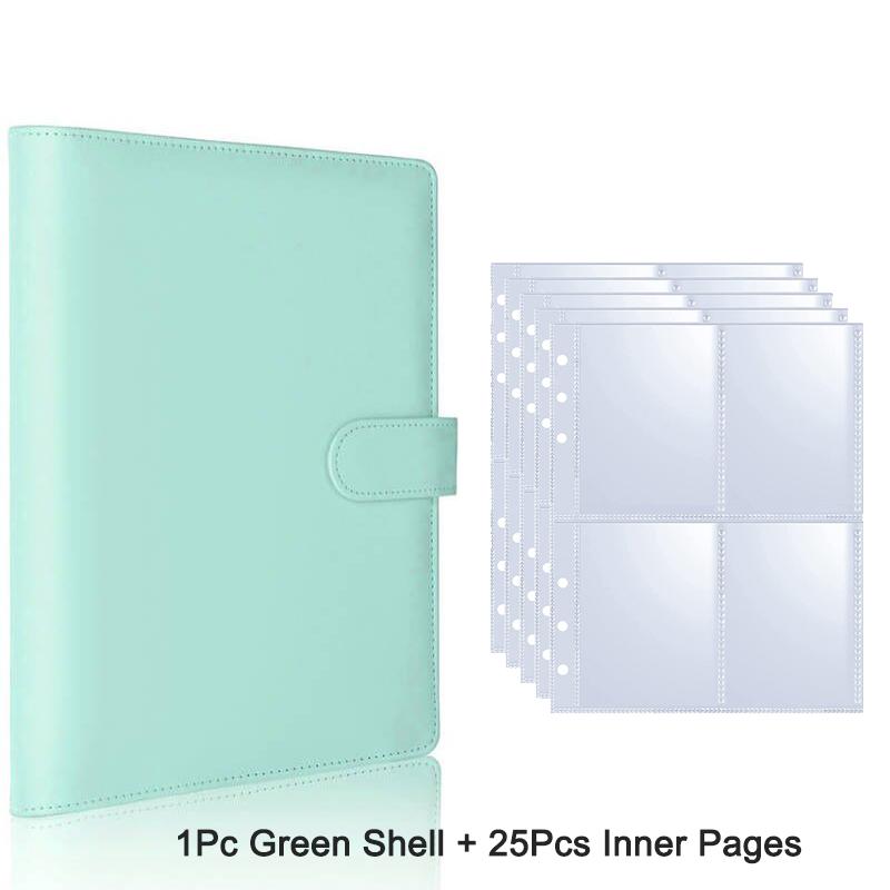 Reusable 25PCS A5 Kpop Photocard Album Binder | Loose-leaf Idol Card Storage Organizer | Collectible Photo Card Holder Book