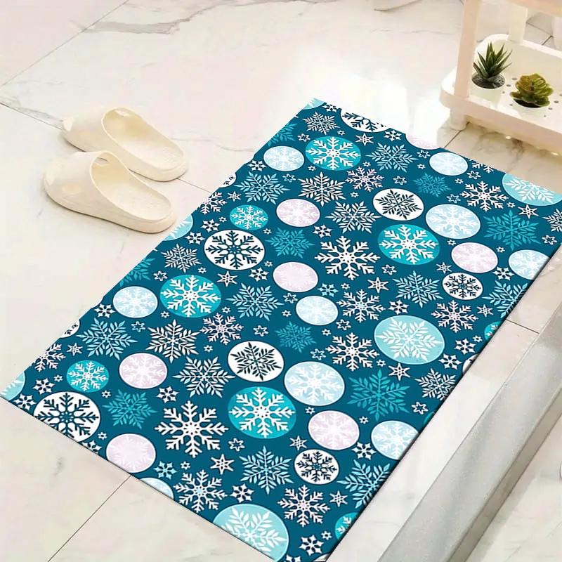 1Pc Christmas Candy Canes Rug Office Carpet Indoor Outdoor Doormat Nonslip Soft And Comfortable Living Room Christmas Halloween Gift D9186