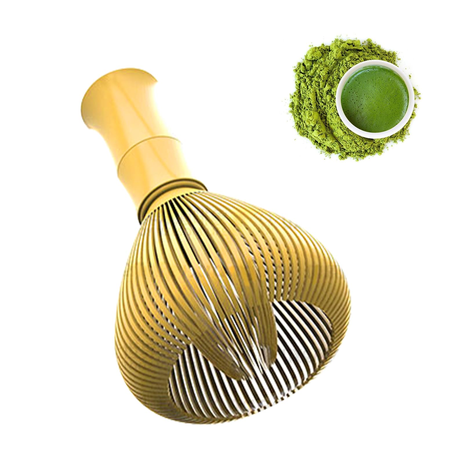 

TVETE Matcha Blender, Matcha Brush, Matcha Whisk, Made of ABS Plastic, Bamboo Shape, Quick-Drying, Chasen, Tea Ceremony Utensil, Matcha Brush Whisk,