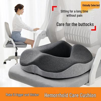 Hemoroid Yastığı Bellek Köpüğü - Uzun Süre Oturmak İçin Ofis Koltuk Minderi, Yaz Kullanımı, Konforu Artırır ve Kuyruk Kemiğini Destekler