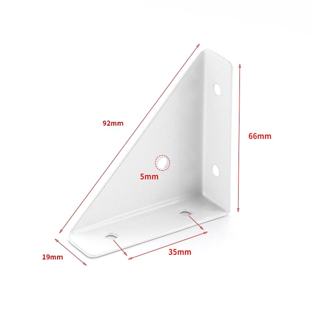 4pcs Angle Corner Brackets Fasteners Heavy Protector Right Triangular Angle Corner Stand Supporting Cabinet Furniture Hardware