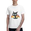 Angry catunisex T Shirts I’m Fine Cat Awesome Tee Shirt Short Sleeve Round Collar Cotton Birthday Present Clothing T-Shirt