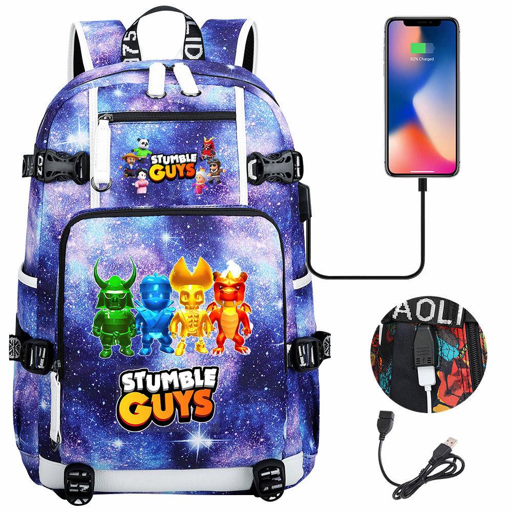 Game Merchandise Collision Party Usb Print Teen Middle School Schoolbag Men and Women Leisure Travel Backpack