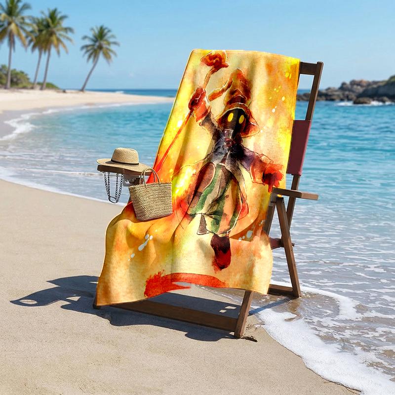 Ff9 Vivi Fashion Beach Towel: Ideal for Summer Adventures Soft, absorbent and quick drying suitable for swimming and bathing