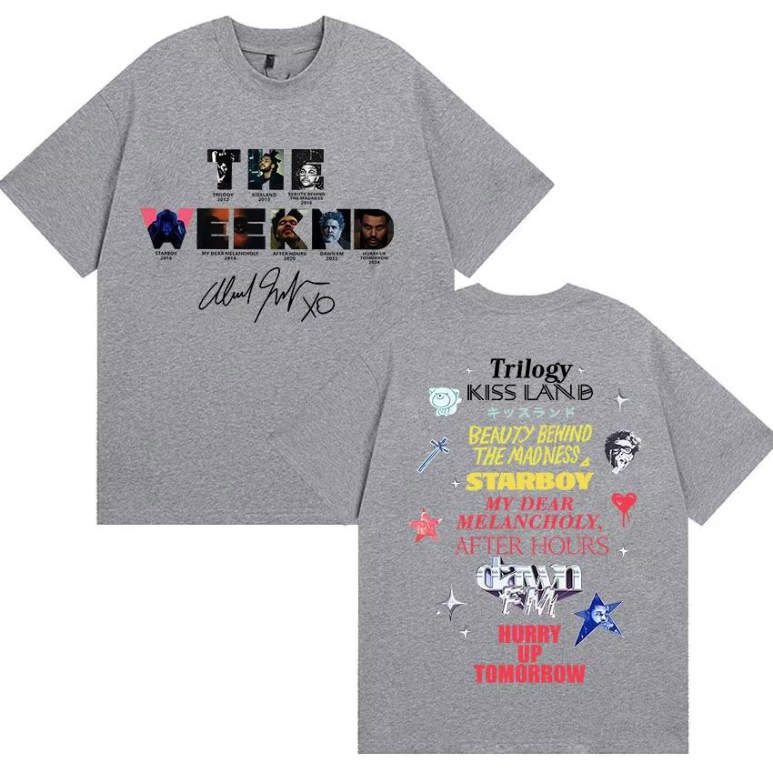2026 Nieuwe Zanger The Weeknd Haast Je Morgen Tour Patroon Populair Fans Hip Hop Mode Comfortabel Puur Katoen t-shirt