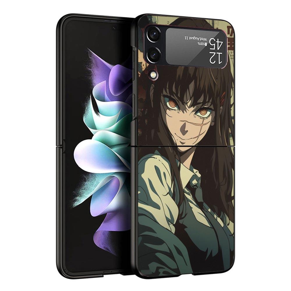 

C-Chainsaw Mans Yoru War Devil Black Phone Case For Samsung ZFlip7 ZFlip6 ZFlip5 ZFlip4 ZFlip3 5G Hard Protective Galaxy Z Flip Samsung Z Flip 6