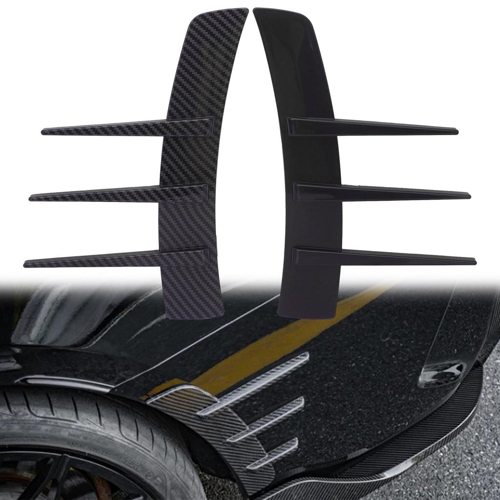 Auto Spatbord Zijventilatie ABS Spoiler Spatbord Decoratieve Stickers Luchtstroom Inlaat Gat Grille Exterieur Accessoires