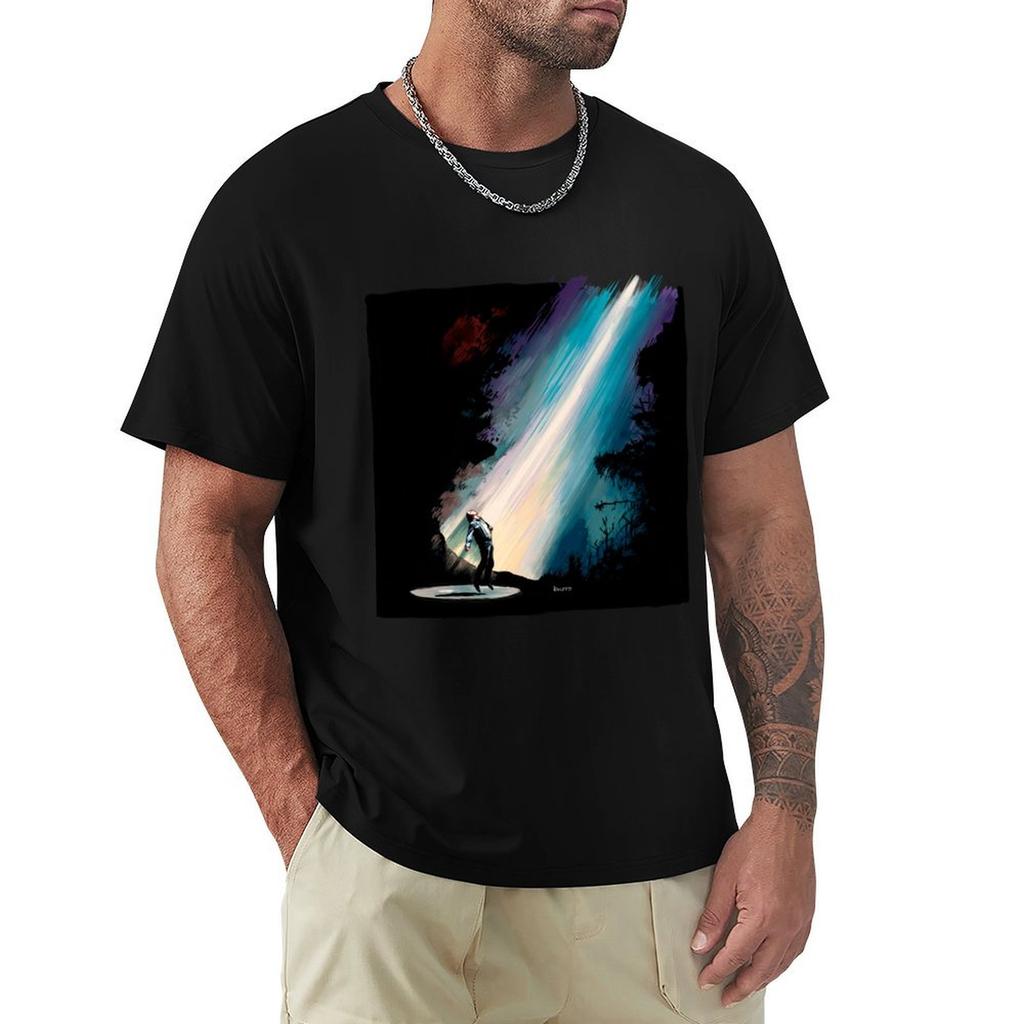 Fire in the Sky Illustration Large TShirt t shirts for Unisex cotton soft TShirt
