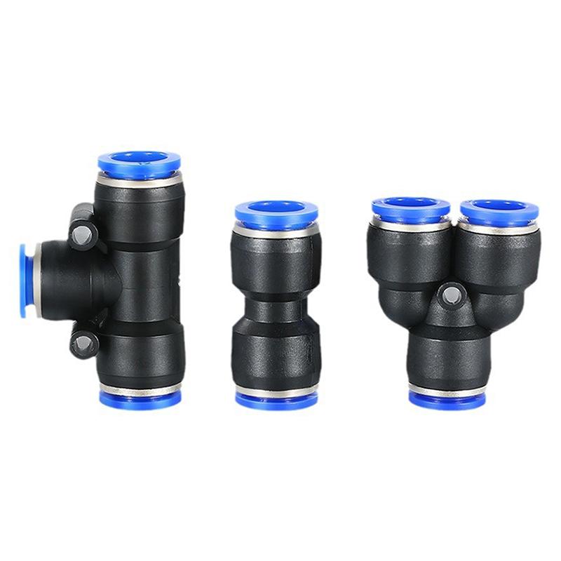 10 Stück Pu Pe Pv Pneumatikverschraubungen Pk Pza Py Rohrverbinder Hvff Sa Pm Schlauch 8mm 12mm Luftschlauch Schnellverschluss-Fitting