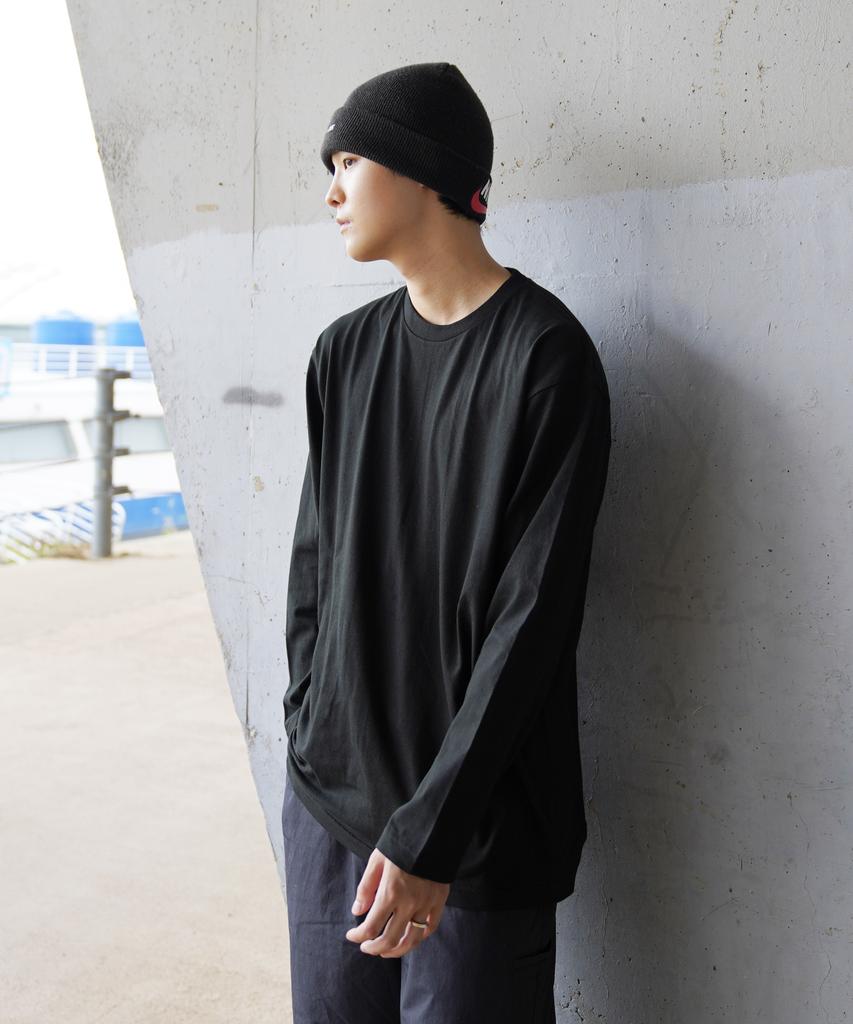 CREAM SODA LAB Solid Basic Long Sleeve Black