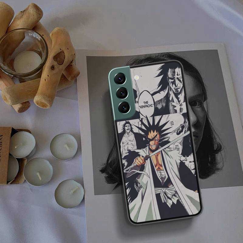 BLEACH Zaraki Kenpachi Phone Case For Samsung Galaxy S22 S25 Ultra S21 S10 Plus S26 Edge S20 S23 S24 FE Cover Silicone Soft