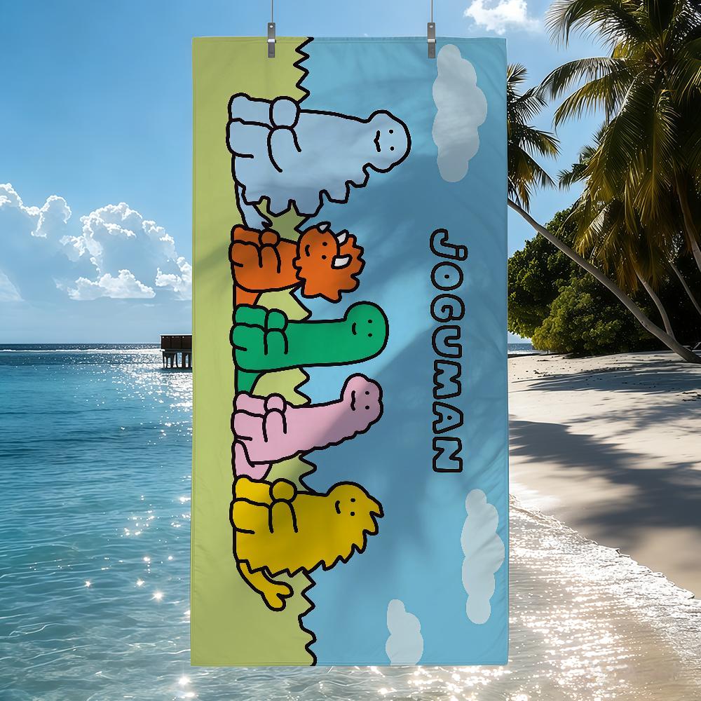 Cartoon J-Joguman Studio Cute Towel Quick Drying Beach Towels Are Suitable For Swimming Pools Camping Yoga And The Gym