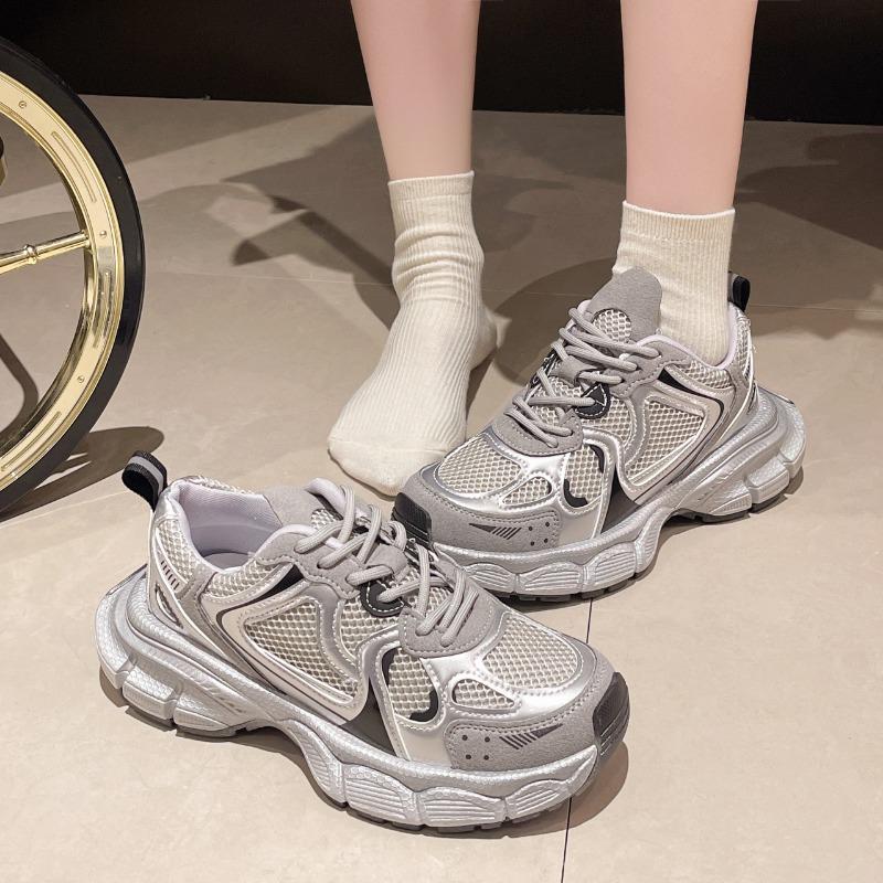 Fashion Shoes Women's Thick Sole White Luxury Sneakers Women's Running Casual Shoes Fashionable Lightweight Sports Fitness Shoes