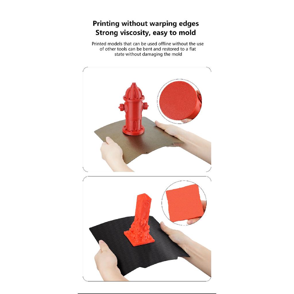 Double Side Spring Steel Sheet PEY PEO PET PEI For Anycubic Kobra 3 Max 3D Printer Hotbed PEI Build Plate For K3 Max Kobra 3 Max