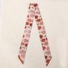 New Floral Hair Tie Set: Thin Braided Ribbon Bow and Scarf In Gift Box
