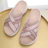 2025 Summer New Sandals For Women Light Sports Style Comfortable Rubber Large-Sized Thick-Soled Slippers Casual Outside Wear