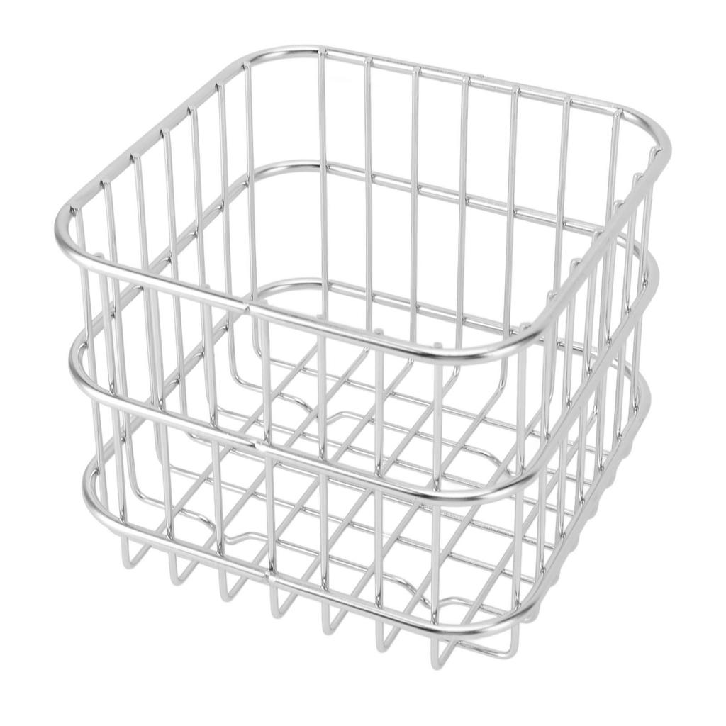 Fruit Basket 304 Stainless Steel Storage Basket Kitchen Counter Fruit Vegetable Organizer Drainer