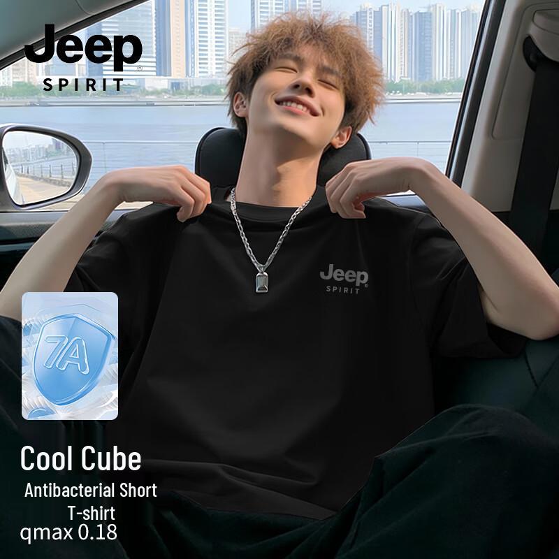 JEEP SPIRIT Men s 7A Anti-bacterial Short Sleeve T-Shirt 2XL