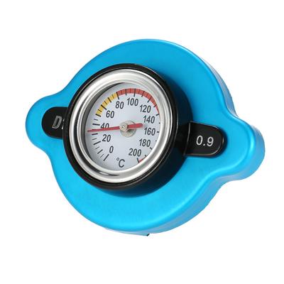 0.9 Bar Thermostatic Radiator Cap Cover with Water Temp Temperature Gauge for Truck Forklift Trailer