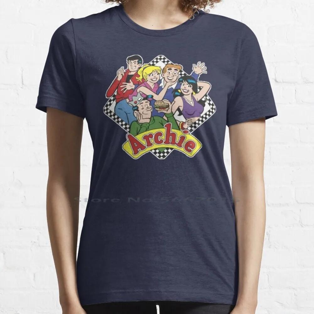 The Archies T Shirt 100% Cotton Archie Veronica Jughead Richie Classic Cartoon Comics Short Long Sleeve Tee Top