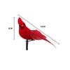 Red Velvet Foam Feather Bird Artificial Imitation Cardinal Birds Model Home Garden Plant Wedding Decoration Ornaments DIY Party