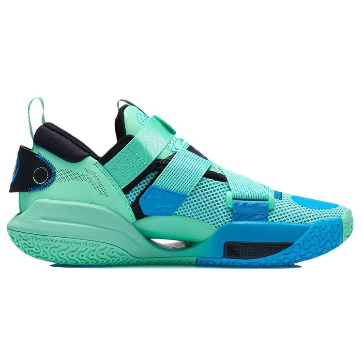 Li Ning All City 9 V2 Basketball Shoes Men's Low top Fluorescent Emerald Green ABAR049-3