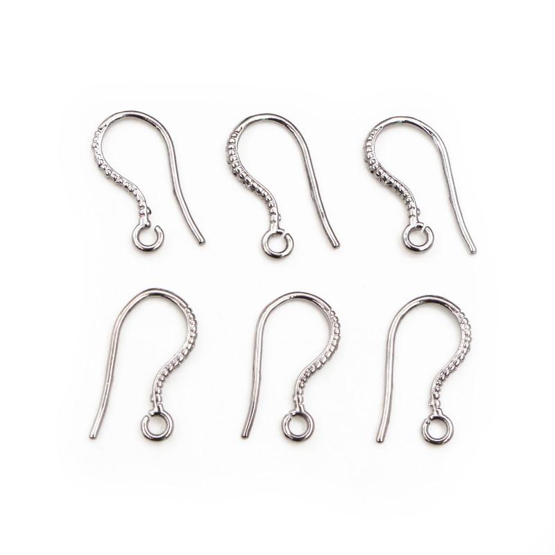 20pcs 17x8mm Brass Matel DIY Earring Hooks Findings Earrings Clasps Earwire Jewelry Making Accessories Supplies